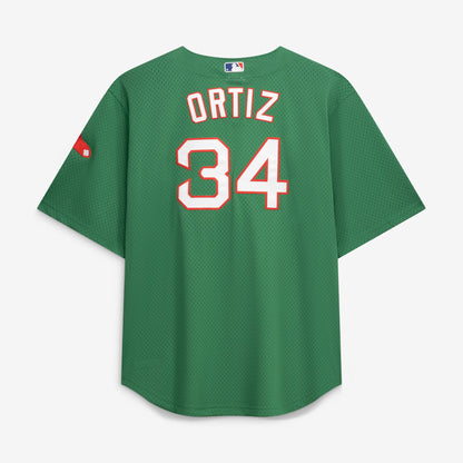 Boston Red Sox David Ortiz Mitchell & Ness Red Big & Tall Cooperstown Mesh Batting Practice Jersey