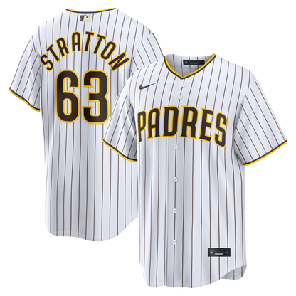 San Diego Padres Hunter Stratton Nike White Home Replica Jersey