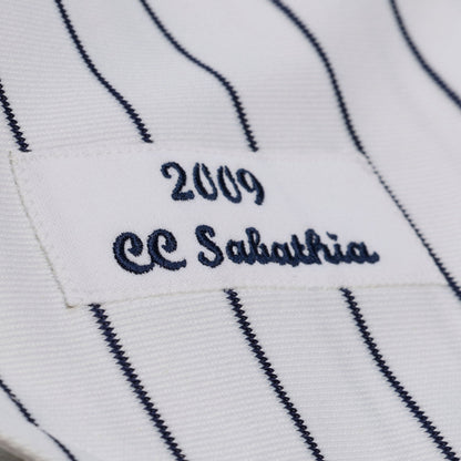 New York Yankees CC Sabathia Mitchell & Ness White 2009 Cooperstown Collection Authentic Jersey