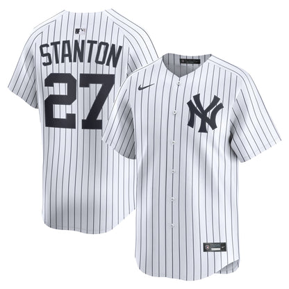 New York Yankees Giancarlo Stanton Nike Gray Road Limited Jersey