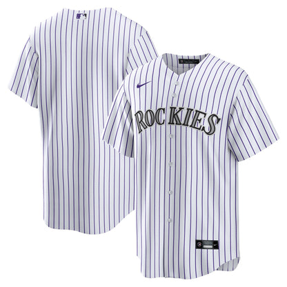 Colorado Rockies Nike White Home Blank Replica Jersey