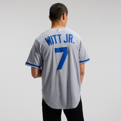Kansas City Royals Bobby Witt Jr. Nike Gray Road Replica Jersey