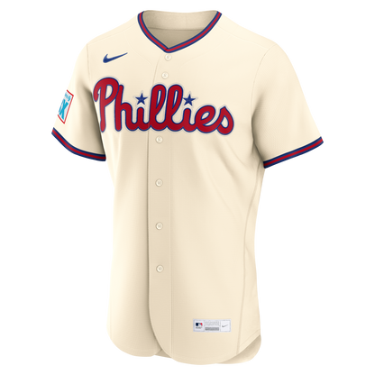 Philadelphia Phillies Bryce Harper Nike White Home Authentic Sponsor Patch Jersey