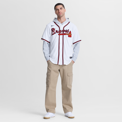 Atlanta Braves Lane Thomas Nike White Home Replica Jersey