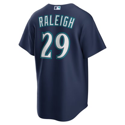 Seattle Mariners Cal Raleigh Nike Navy Road Replica Jersey