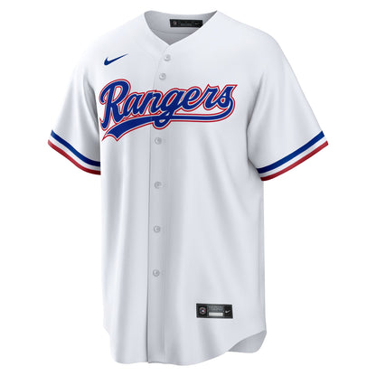 Texas Rangers Wyatt Langford Nike White Home Replica Jersey