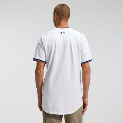 Miami Marlins Nike White Home Elite Jersey