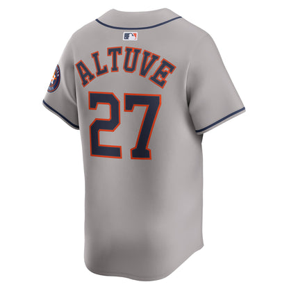 Houston Astros Jose Altuve Nike Gray Road Limited Player Jersey