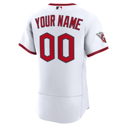 Cleveland Guardians Nike White Home Authentic Custom Jersey