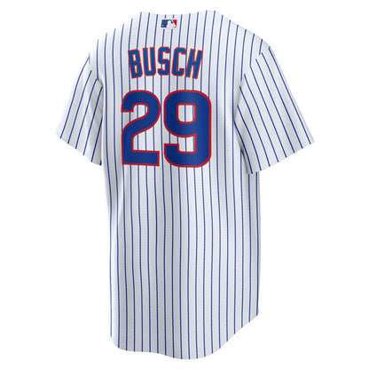 Chicago Cubs Michael Busch Nike White Home Replica Jersey