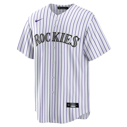 Colorado Rockies Mickey Moniak Nike White Home Replica Jersey
