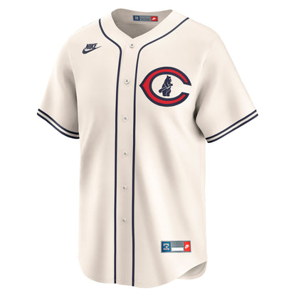 Chicago Cubs Seiya Suzuki Nike Cream Throwback Cooperstown Collection Limited Jersey