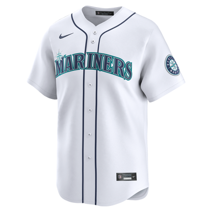 Seattle Mariners Josh Naylor Nike White Home Limited Jersey