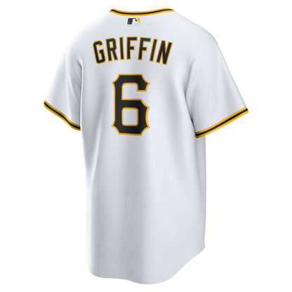 Pittsburgh Pirates Konnor Griffin Nike White Home Replica Jersey