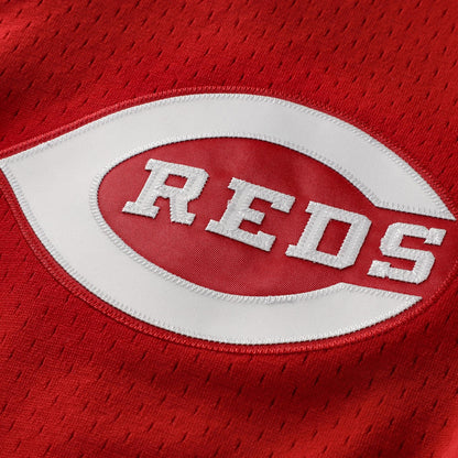 Cincinnati Reds Johnny Bench Mitchell & Ness Red Cooperstown Collection Big & Tall Mesh Batting Practice Jersey