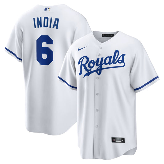 Kansas City Royals Jonathan India Nike White Home Replica Player Jersey