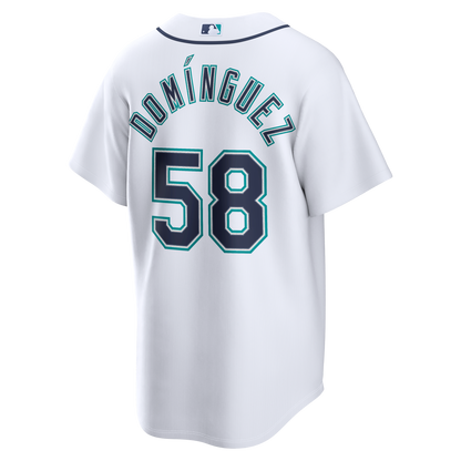Seattle Mariners Seranthony Domínguez Nike White Home Replica Jersey