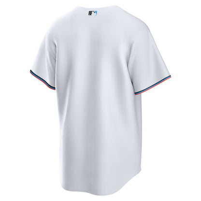 Miami Marlins Nike White Home Blank Replica Jersey