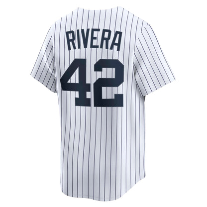 New York Yankees Mariano Rivera Nike White Throwback Cooperstown Collection Limited Jersey