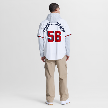 Atlanta Braves Spencer Schwellenbach Nike White Home Replica Jersey