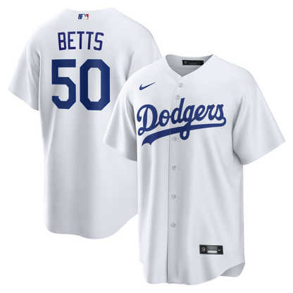 Los Angeles Dodgers Mookie Betts Nike White Home Replica Jersey