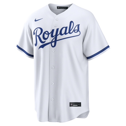 Kansas City Royals Nike White Home Replica Custom Jersey