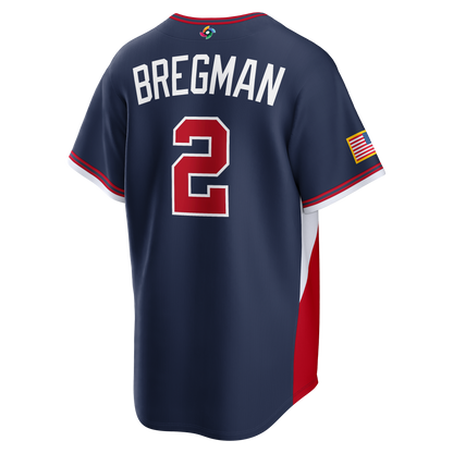 USA Baseball Alex Bregman Nike White 2026 World Baseball Classic Home Stadium Jersey