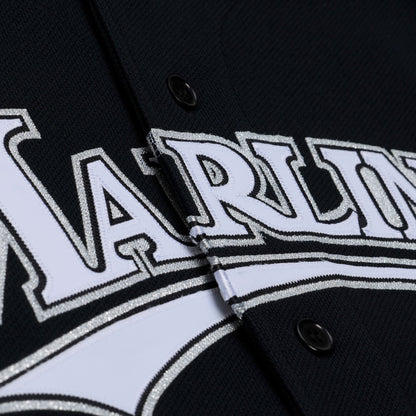 Florida Marlins Miguel Cabrera Mitchell & Ness Black 2003 Cooperstown Mesh Batting Practice Button-Up Jersey