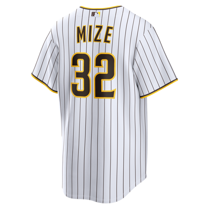 San Diego Padres Casey Mize Nike White Home Replica Jersey
