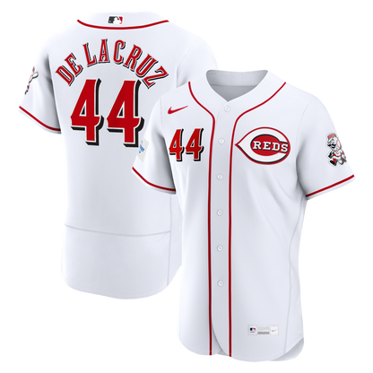 Cincinnati Reds Elly De La Cruz Nike Red Alternate Authentic Sponsor Patch Jersey