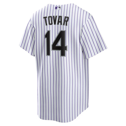Colorado Rockies Ezequiel Tovar Nike White Home Replica Jersey