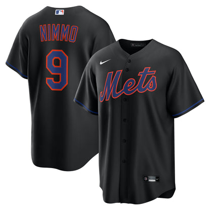 New York Mets Brandon Nimmo Nike Black Alternate Replica Jersey