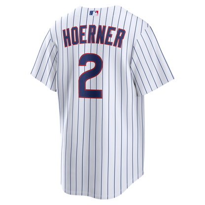 Chicago Cubs Nico Hoerner Nike White Home Replica Jersey