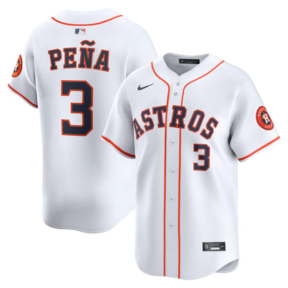 Houston Astros Jeremy Peña Nike White Home Limited Player Jersey
