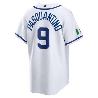 Italy Baseball Vinnie Pasquantino Nike White 2026 World Baseball Classic Home Stadium Jersey