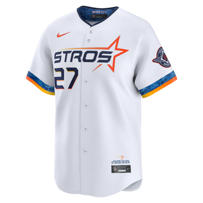 Houston Astros Jose Altuve Nike White 2025 City Connect Limited Player Jersey
