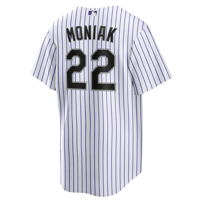 Colorado Rockies Mickey Moniak Nike White Home Replica Jersey