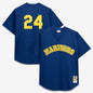 Seattle Mariners Mitchell & Ness Navy Big & Tall Cooperstown Collection Mesh Batting Practice Jersey