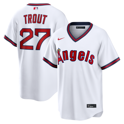Los Angeles Angels Mike Trout Nike Gray Road Replica Jersey