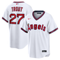 Los Angeles Angels Mike Trout Nike Gray Road Replica Jersey