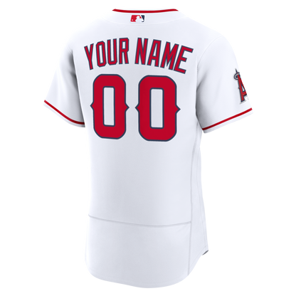 Los Angeles Angels Nike White Home Authentic Custom Jersey