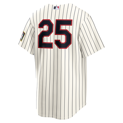 Minnesota Twins Byron Buxton Nike Cream 2026 Field of Dreams Stadium Jersey