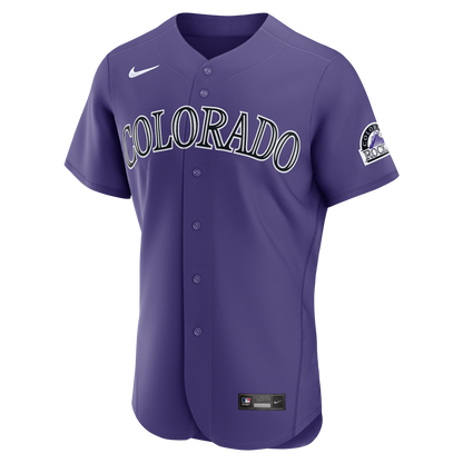 Colorado Rockies Nike Purple Alternate Authentic Jersey