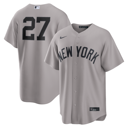 New York Yankees Giancarlo Stanton Nike Gray Road Replica Jersey