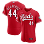 Cincinnati Reds Elly De La Cruz Nike White Home Authentic Sponsor Patch Jersey