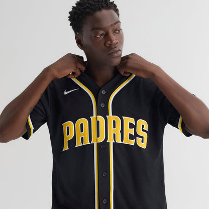San Diego Padres Jackson Merrill Nike Fashion Replica Black Out Jersey