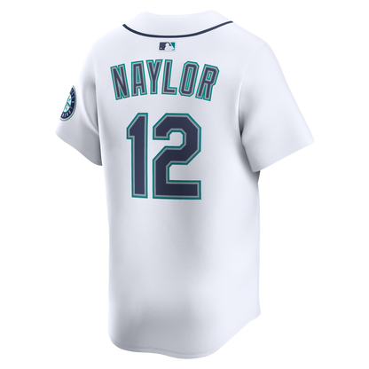 Seattle Mariners Josh Naylor Nike White Home Limited Jersey