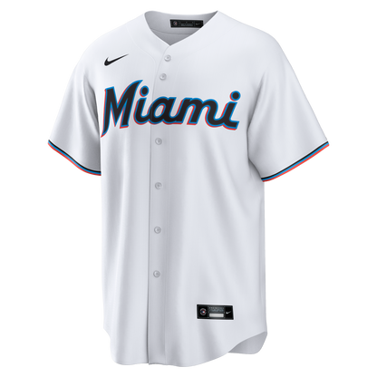 Miami Marlins Griffin Conine Nike White Home Replica Jersey