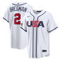 USA Baseball Alex Bregman Nike White 2026 World Baseball Classic Home Stadium Jersey