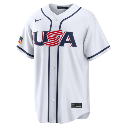 USA Baseball Ernie Clement Nike White 2026 World Baseball Classic Home Stadium Jersey